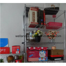 Easy Cleanable Chrome Adjustable Book Display Wire Shelf (CJ9035180A5E)